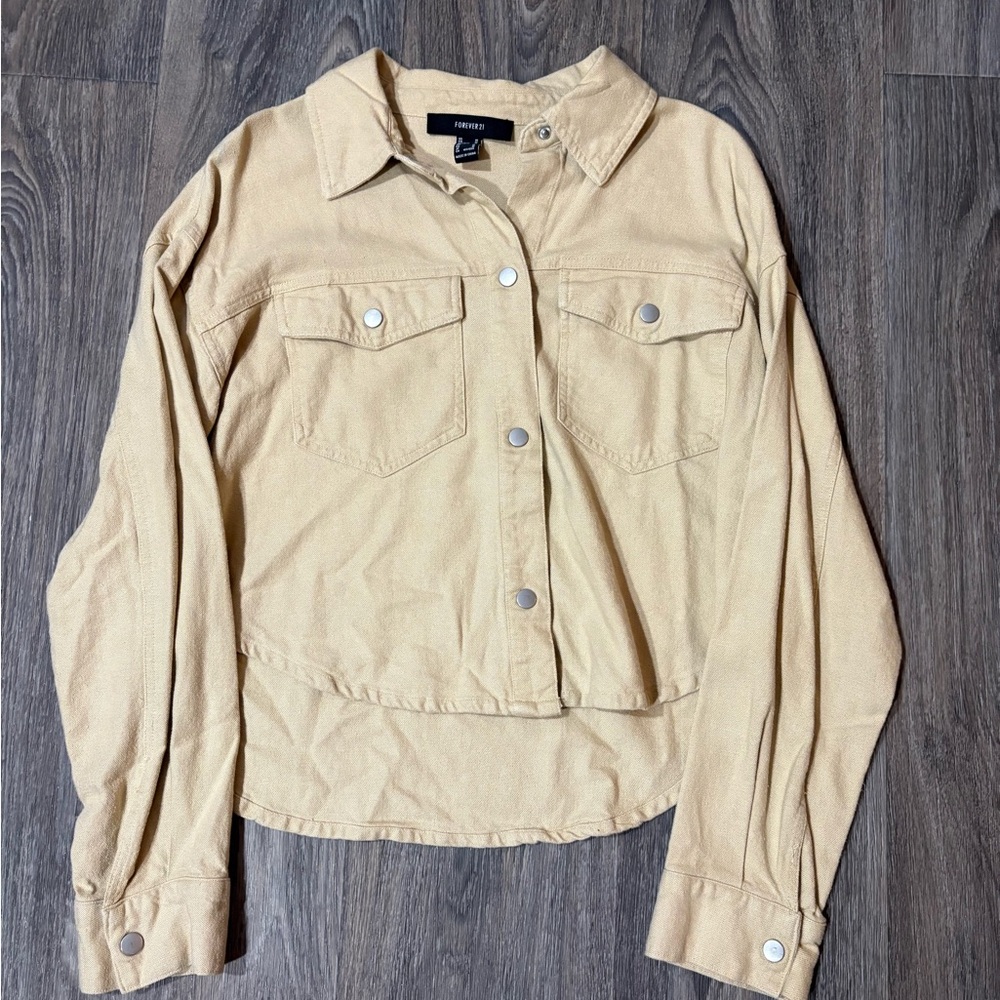 Forever 21 Beige Jean Jacket